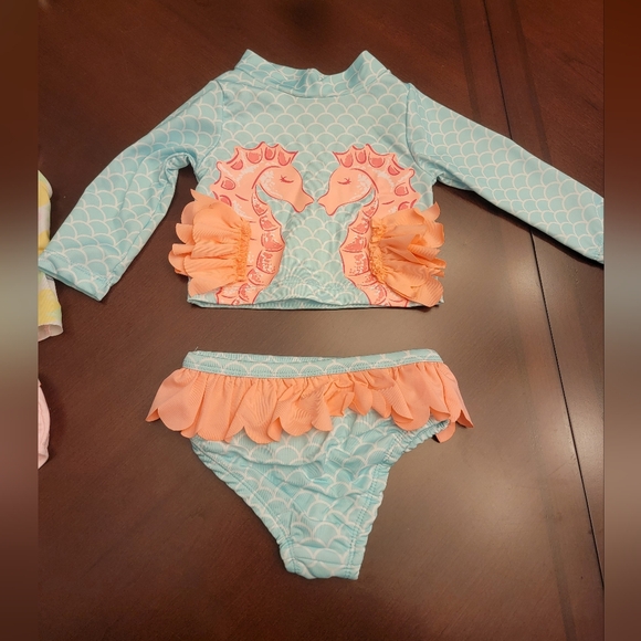 EUC Baby Girl 12 Month Swimsuits | Lot of 2 | Various Brands - Picture 3 of 3